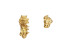 Punk Rock Borghese, asymmetrical gold earrings