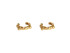Barocco, gold ear cuffs for men
