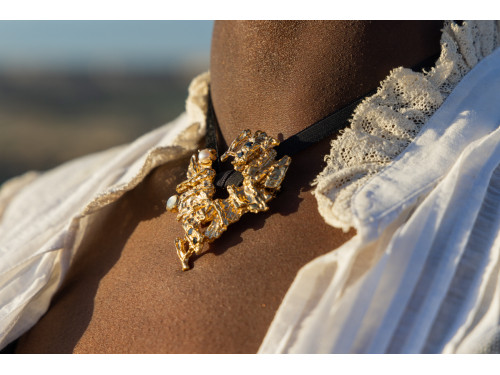 Collier et broche Le cœur de Bella