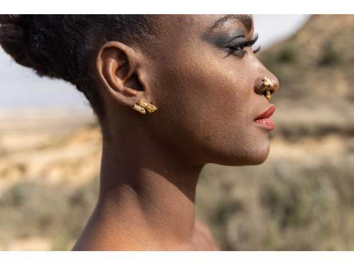 Boucles d'oreilles asymétriques Tonnerre