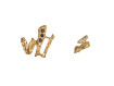 Boucles d'oreilles asymétriques Tonnerre