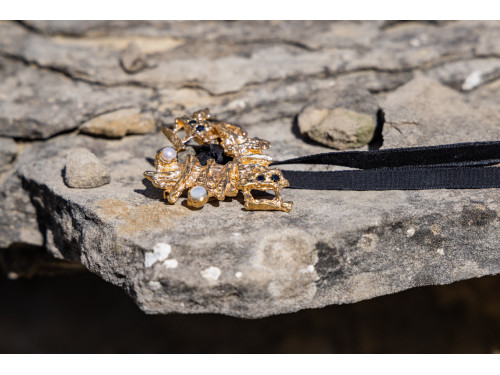 Collier et broche Le cœur de Bella