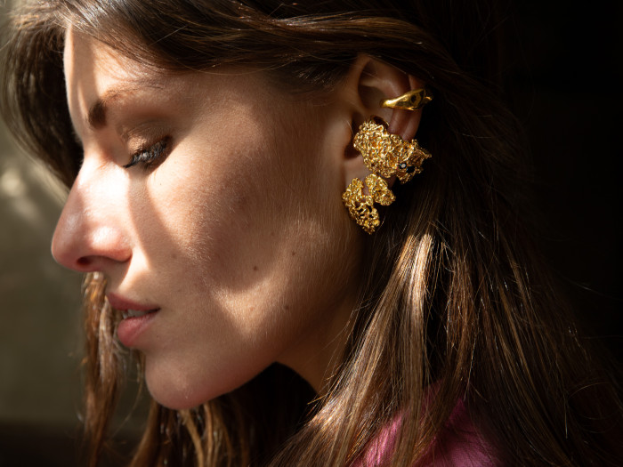 ASYMMETRIC EARRINGS DOPPIO PIZZO