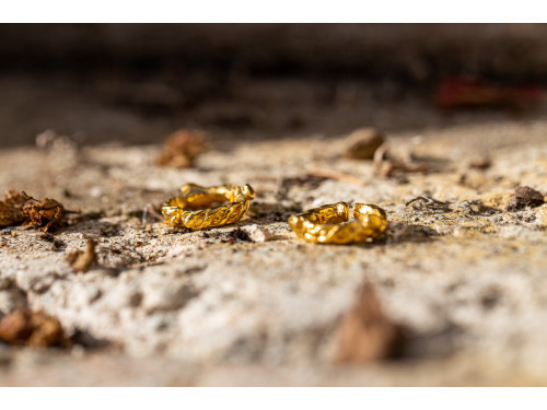 Barocco, gold ear cuffs