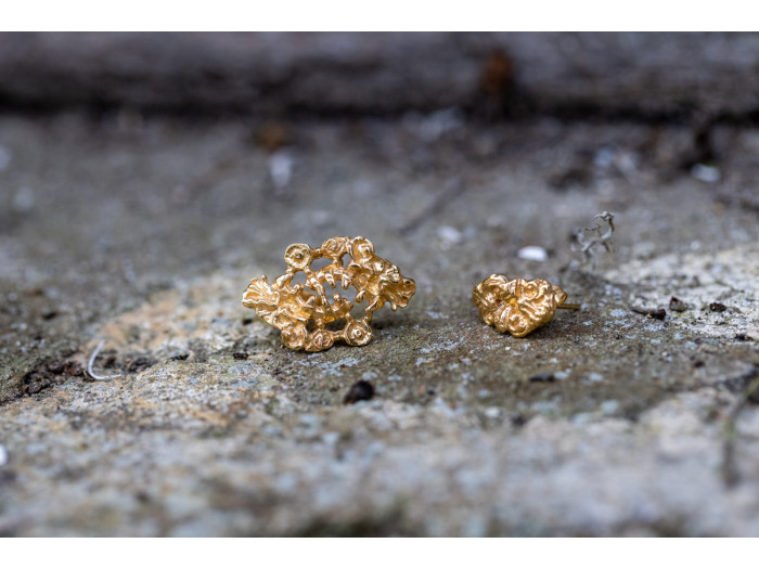 Boucles d'oreilles asymetriques Doppio Pizzo