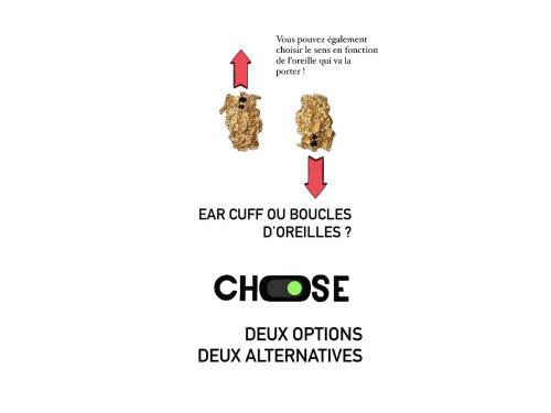 Féminité retrouvée Earring & ear cuff