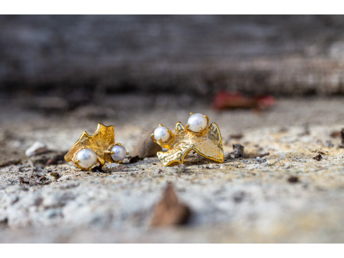 Mini Bubbles, asymmetrical earrings