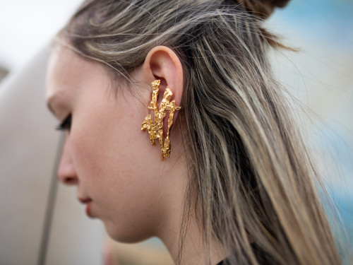 Boucles d'oreilles asymétriques Fulmine