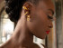 Punk Rock Borghese, asymmetrical gold earrings