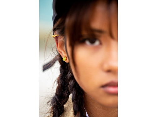 Boucles d'oreilles asymétriques Peps