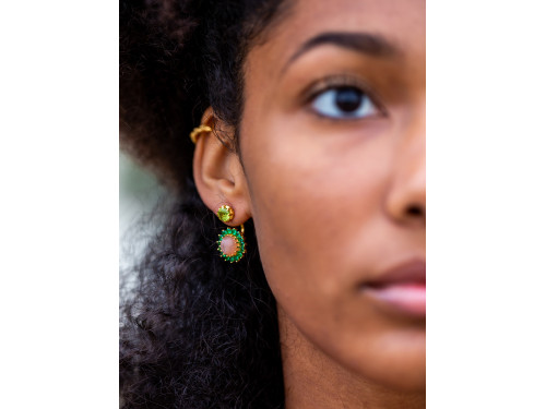 Boucles d'oreilles asymétriques Monarca Peps