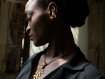 Black Ball Earring