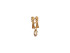 Barocco Perla, gold ear cuff