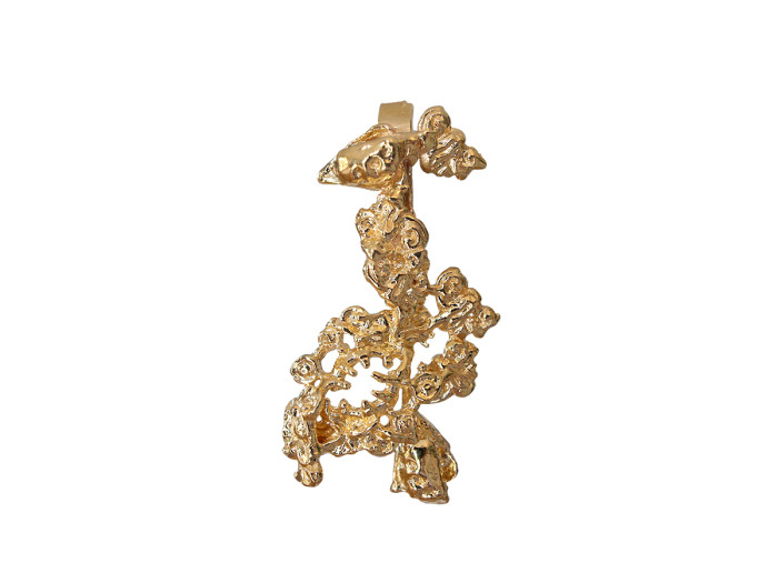 Boucle d'oreille Le Paon