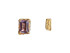 La dolcezza viola, asymmetrical earrings