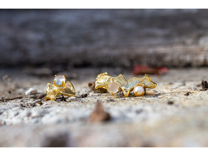 Boucles d'oreilles asymétriques Bubbles Lungo