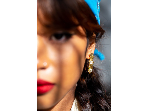 Boucles d'oreilles asymétriques Bubbles Lungo