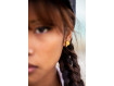 Fogli, asymmetrical gold earrings