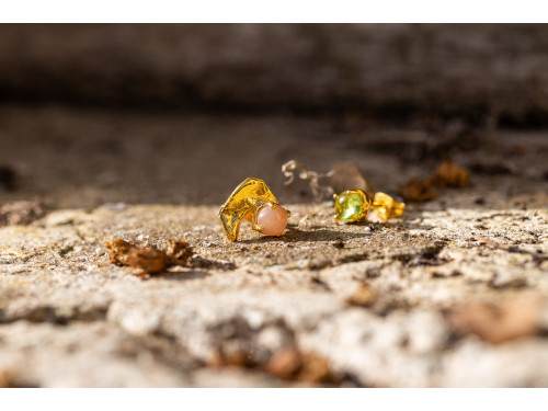 Boucles d'oreilles asymétriques Peps