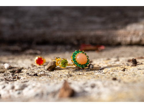 Boucles d'oreilles asymétriques Monarca Peps