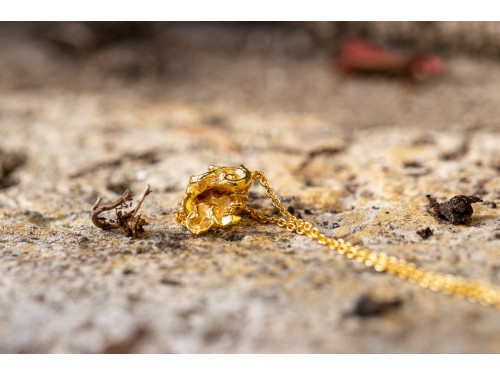 Mini Pépite, gold necklace