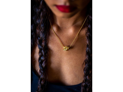 Mini Pépite, gold necklace