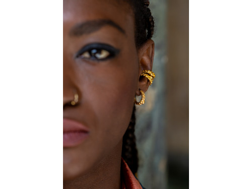 Barocco, gold ear cuffs