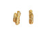 Menhir, asymmetrical gold earrings