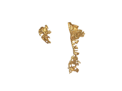 Boucles d'oreilles asymetriques Foglia Doro