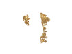 Boucles d'oreilles asymetriques Foglia Doro