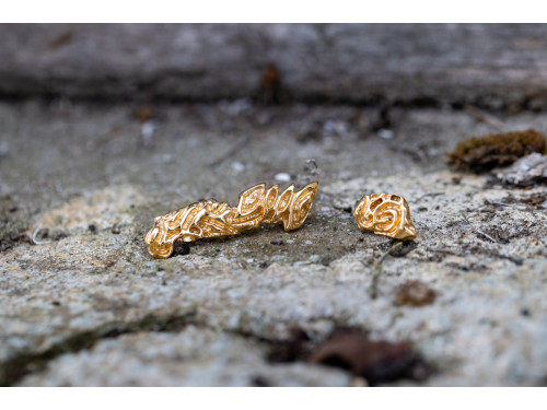 Boucles d'oreilles asymetriques Roccia Checade