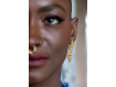 ASYMMETRICAL ROCCIA CHECADE EARRINGS